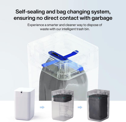 Airdeer Automatic Trash Can, 4 Gallon Self Sealing and Self-Changing Smart Trash Can