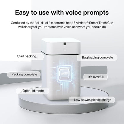 Airdeer Automatic Trash Can, 4 Gallon Self Sealing and Self-Changing Smart Trash Can