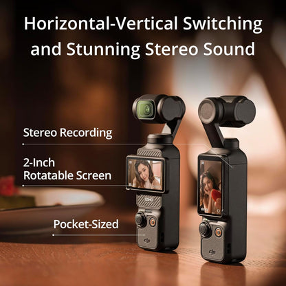 Limited-Quantity Anniversary Deal:DJI Osmo Pocket 3, Vlogging Cameras with 1'' CMOS & 4K/120fps Vlog Camera, 3-Axis Stabilization, Fast Focusing, Face/Object Tracking,